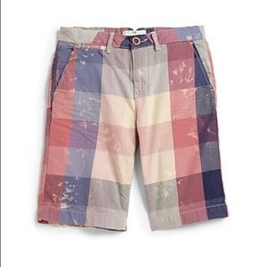 Scotch Shrunk Check Shorts, Size 8